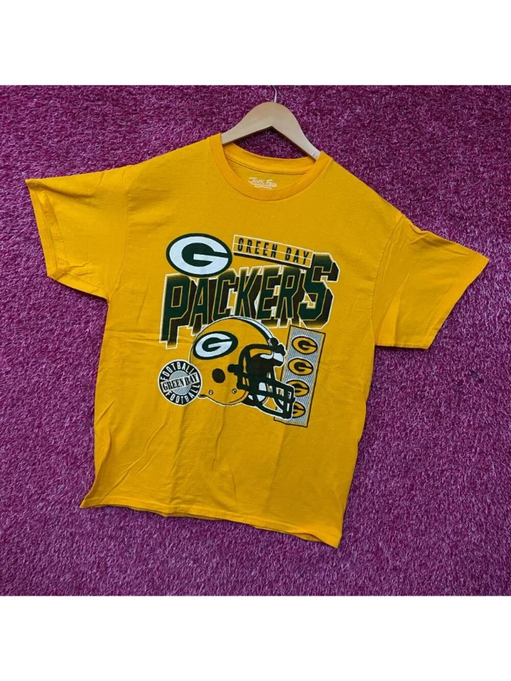 Junk Food Clothing Green Bay Packers Checkdown Flea Market Tee Medium
